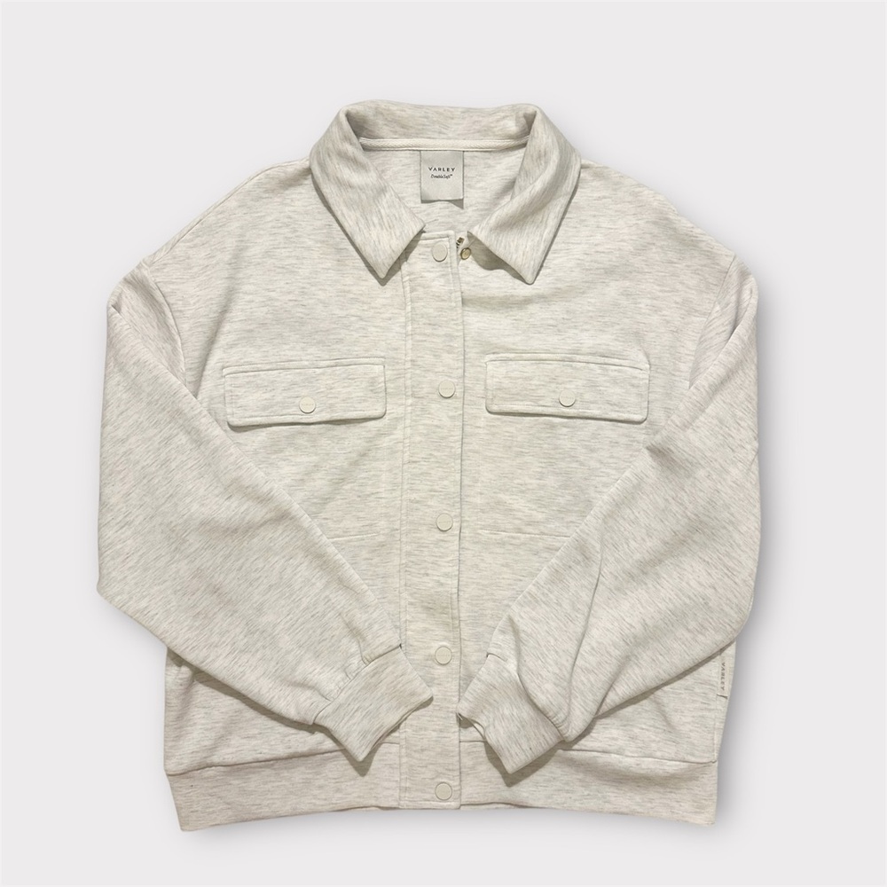 Varley Elizabeth Jacket - Ivory Marl SZ Medium